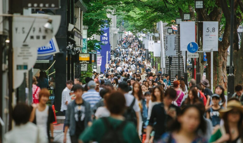 Takeshita Shopping Street In Harajuku Tokyo