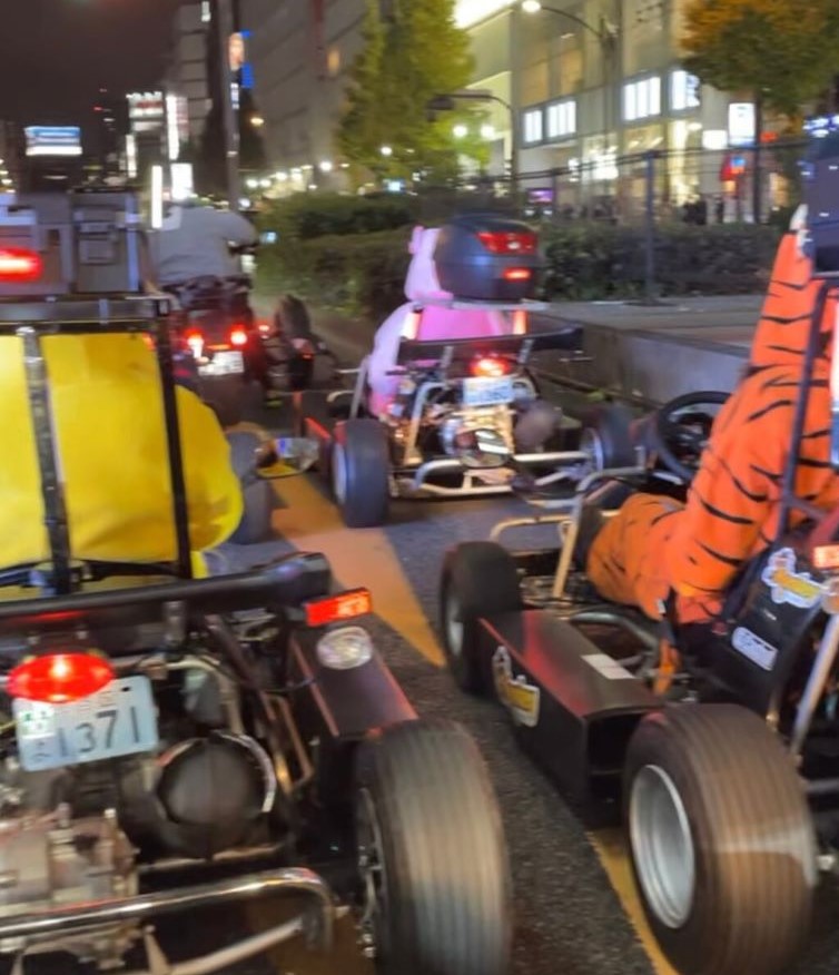 Kart experience in Shinjuku tv